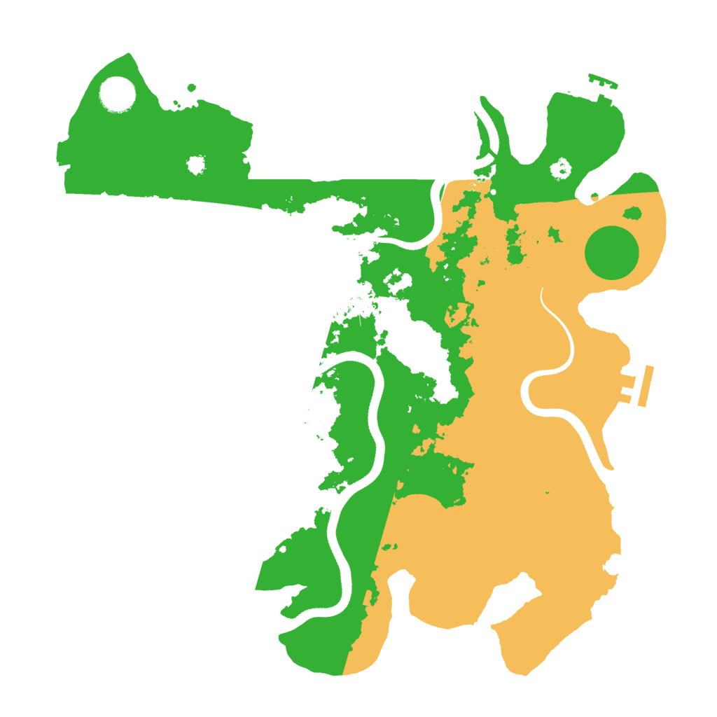 Biome Rust Map: Procedural Map, Size: 3500, Seed: 1974409