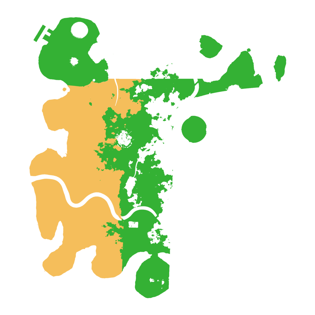 Biome Rust Map: Procedural Map, Size: 3500, Seed: 665822