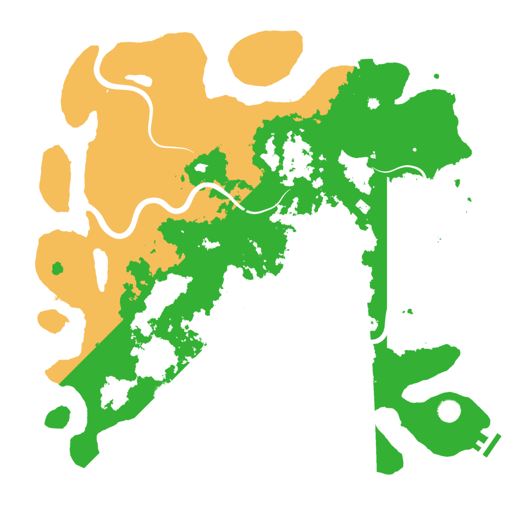 Biome Rust Map: Procedural Map, Size: 3990, Seed: 666