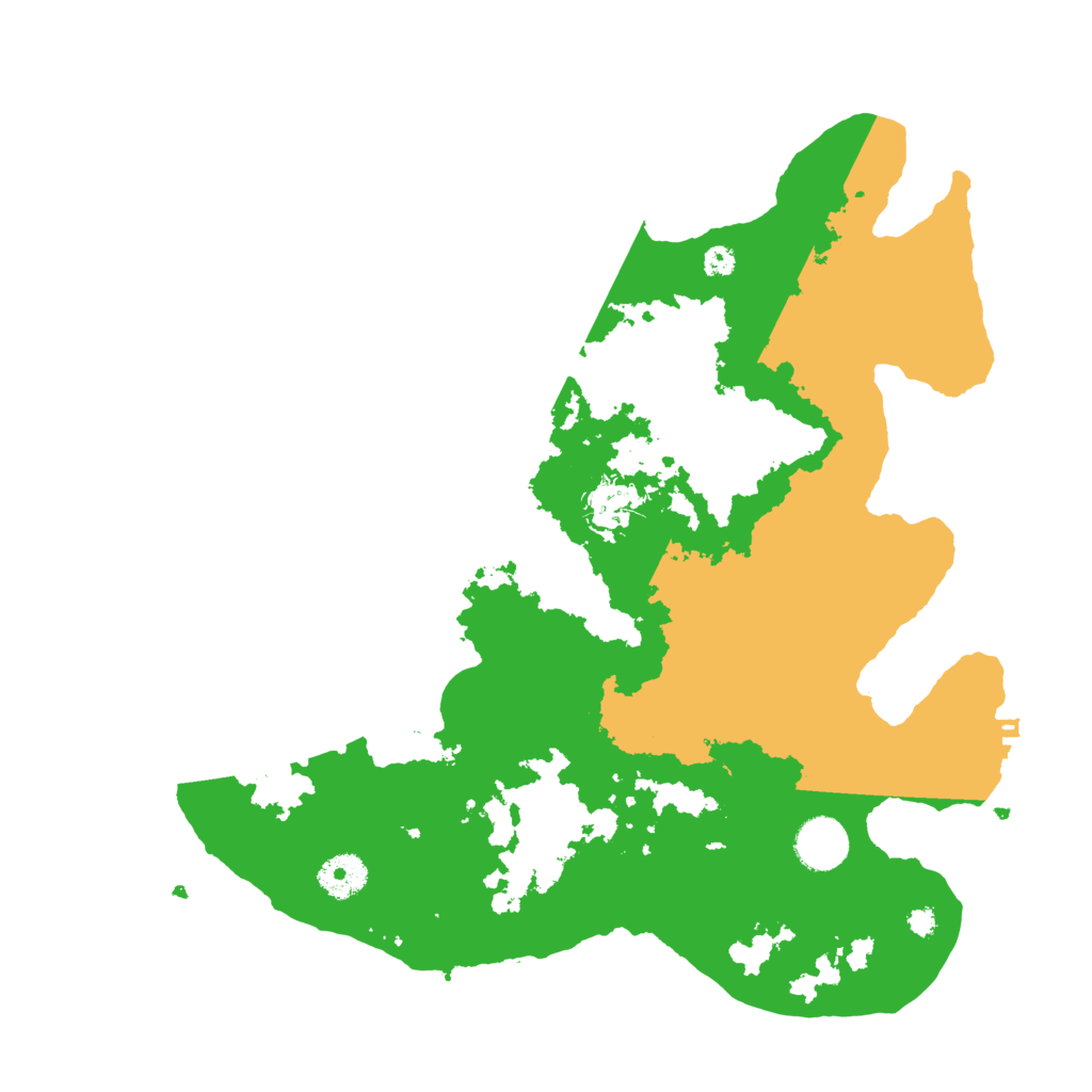 Biome Rust Map: Procedural Map, Size: 3600, Seed: 187623495