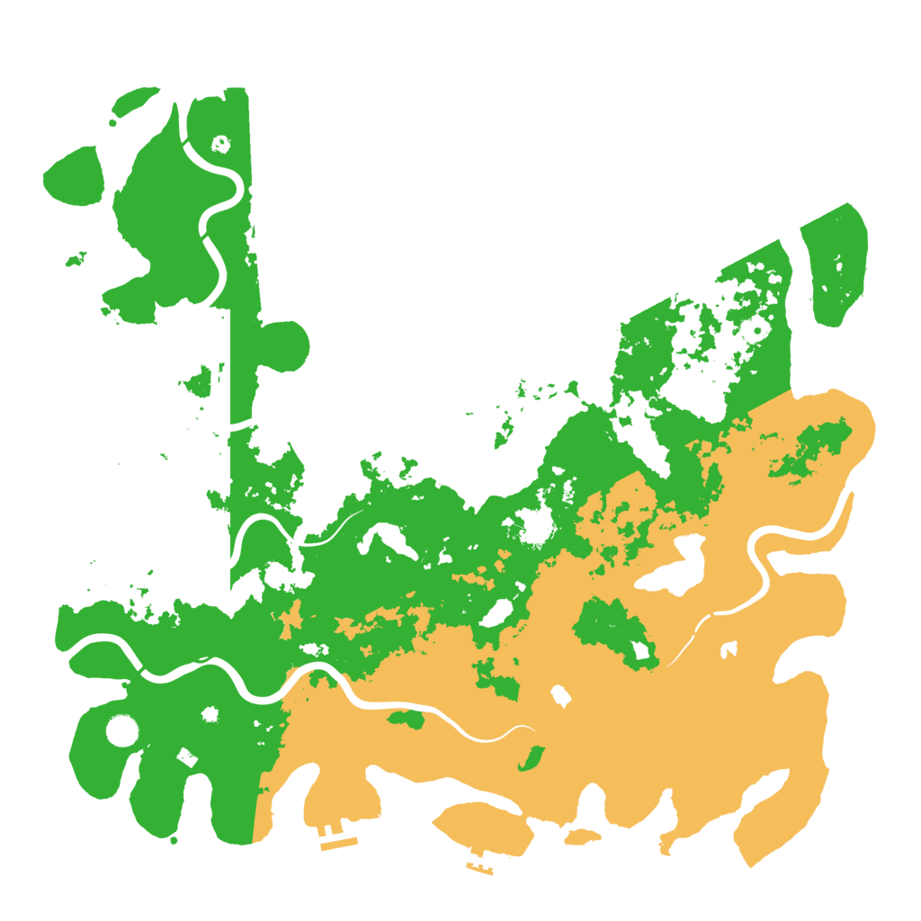 Biome Rust Map: Procedural Map, Size: 5000, Seed: 168409