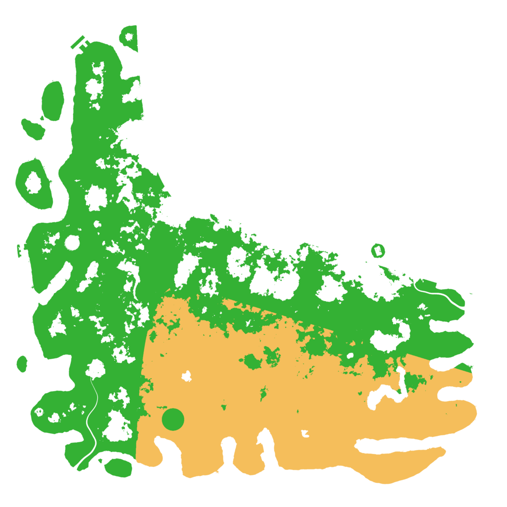 Biome Rust Map: Procedural Map, Size: 6000, Seed: 10910760