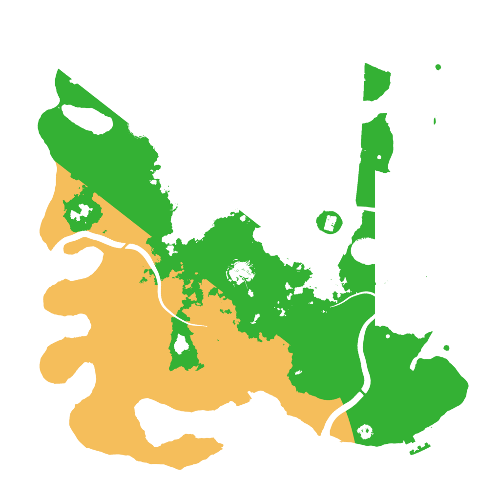 Biome Rust Map: Procedural Map, Size: 3500, Seed: 357731