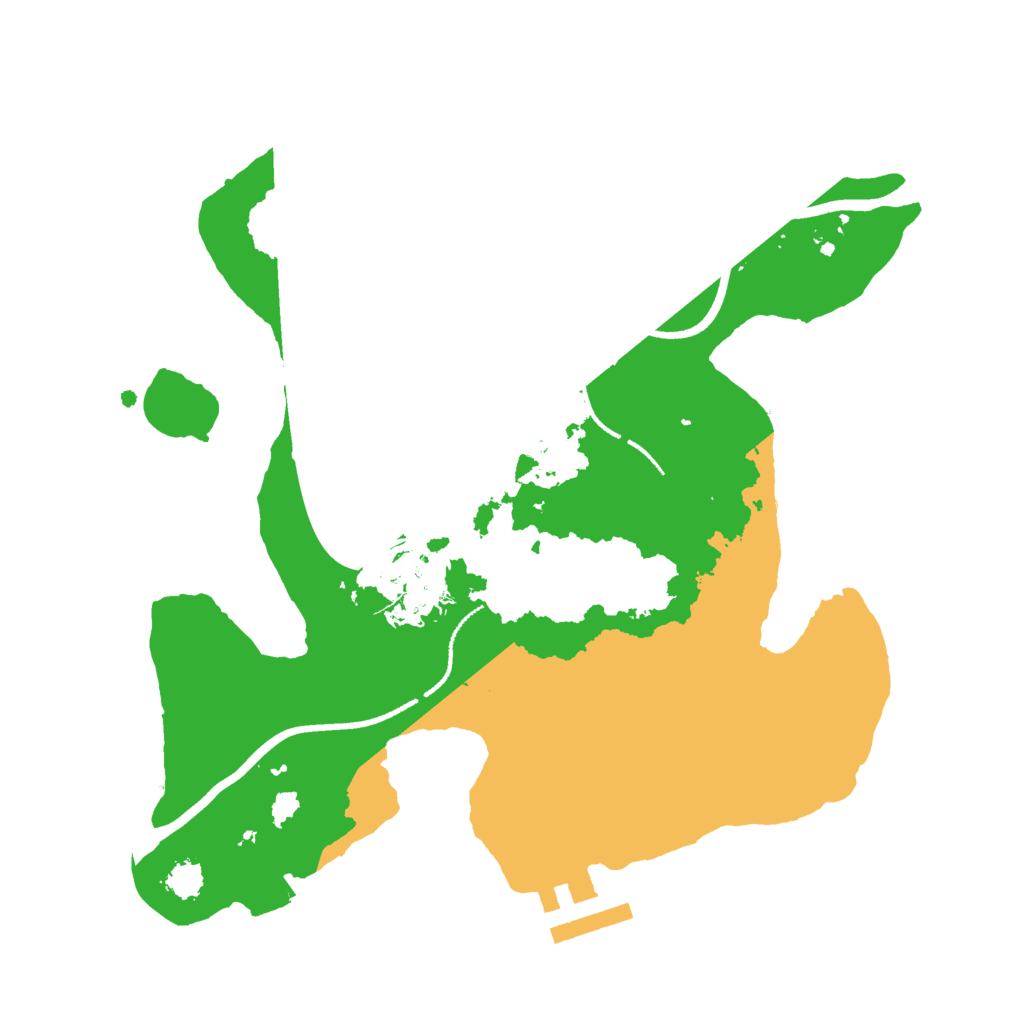 Biome Rust Map: Procedural Map, Size: 2500, Seed: 12323