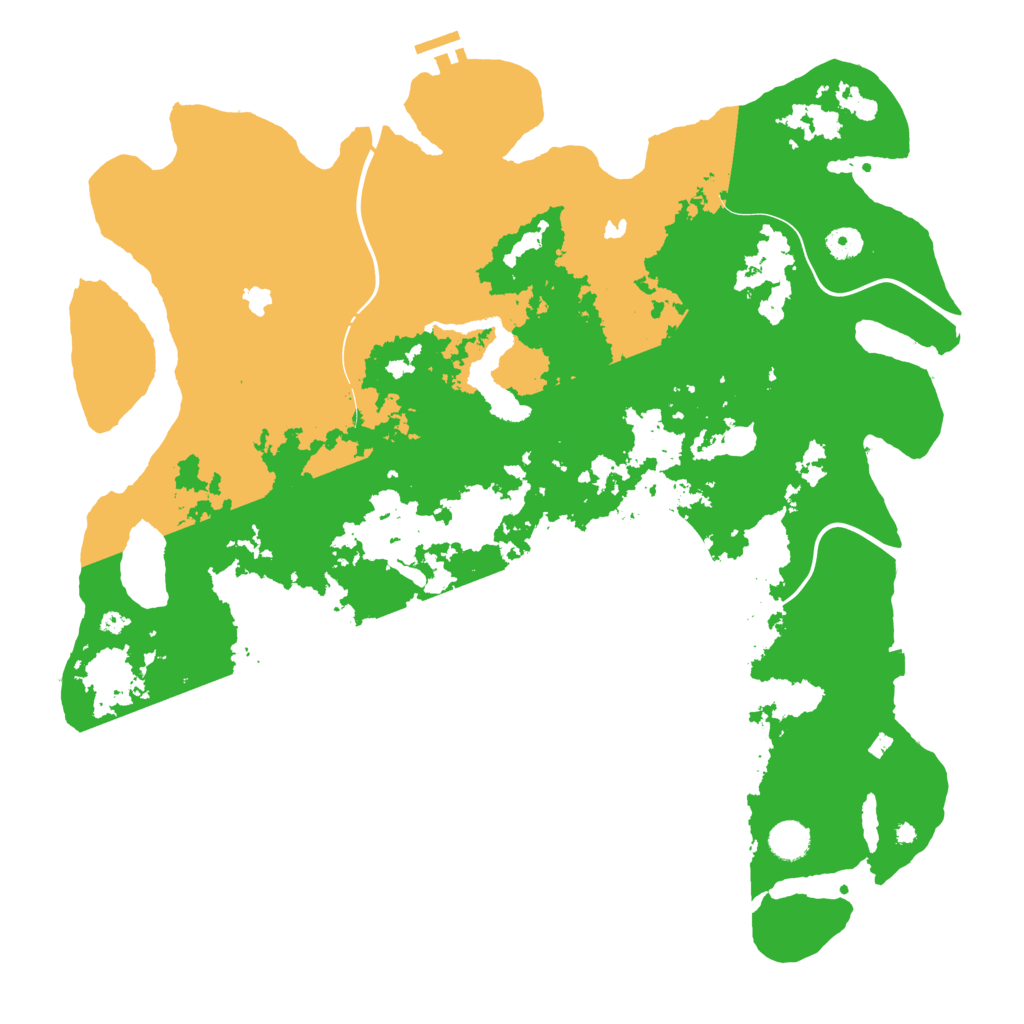 Biome Rust Map: Procedural Map, Size: 4500, Seed: 407234234