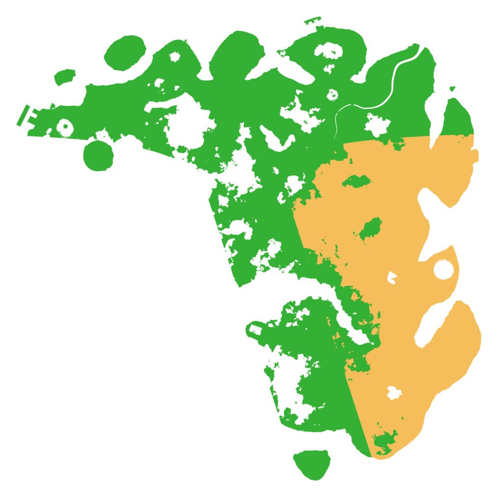 Biome Rust Map: Procedural Map, Size: 4500, Seed: 54373478