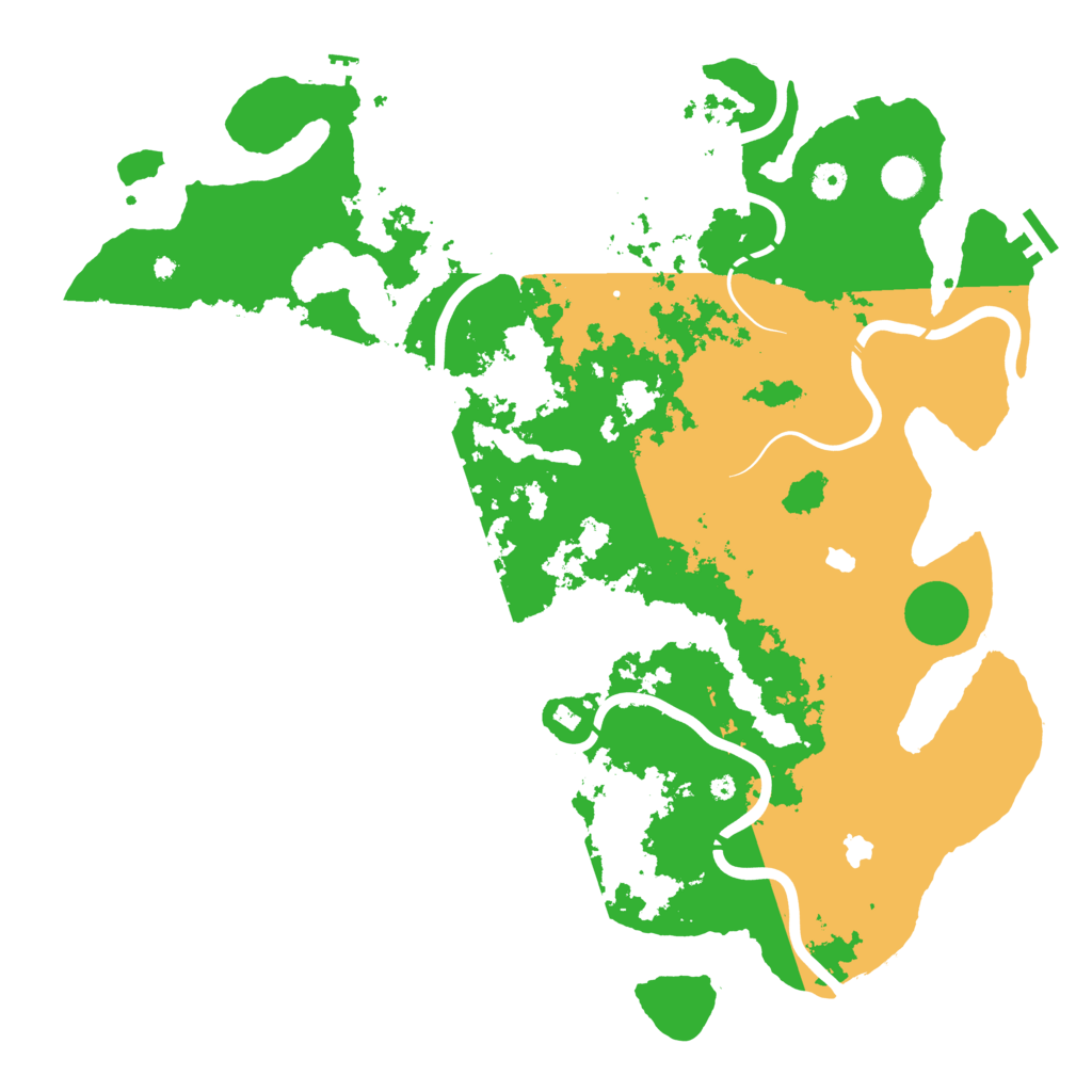 Biome Rust Map: Procedural Map, Size: 4500, Seed: 54373478