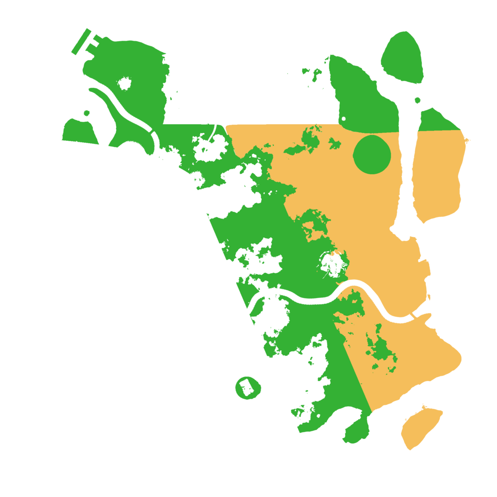 Biome Rust Map: Procedural Map, Size: 3500, Seed: 334