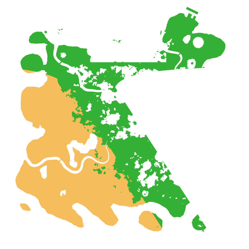 Biome Rust Map: Procedural Map, Size: 4000, Seed: 23072