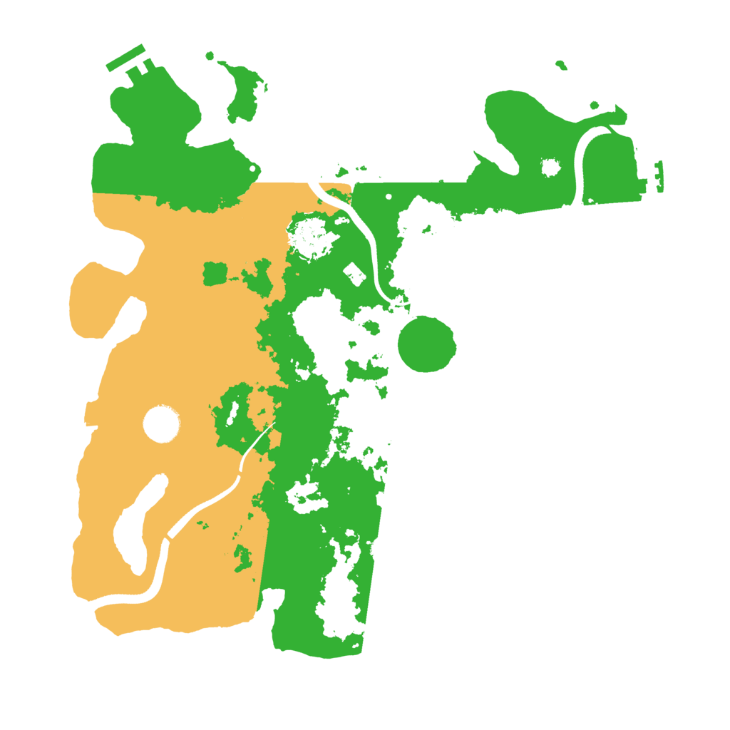 Biome Rust Map: Procedural Map, Size: 3500, Seed: 87144
