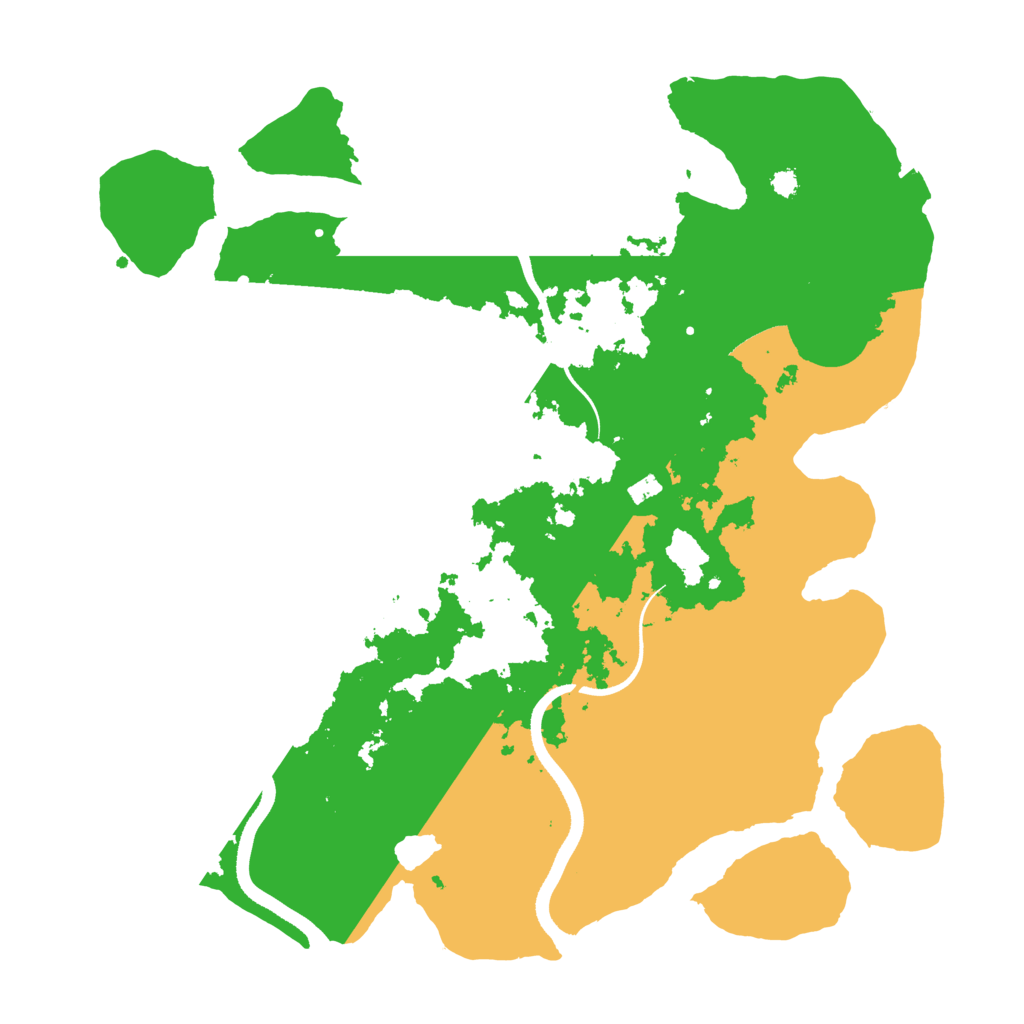 Biome Rust Map: Procedural Map, Size: 3500, Seed: 394546