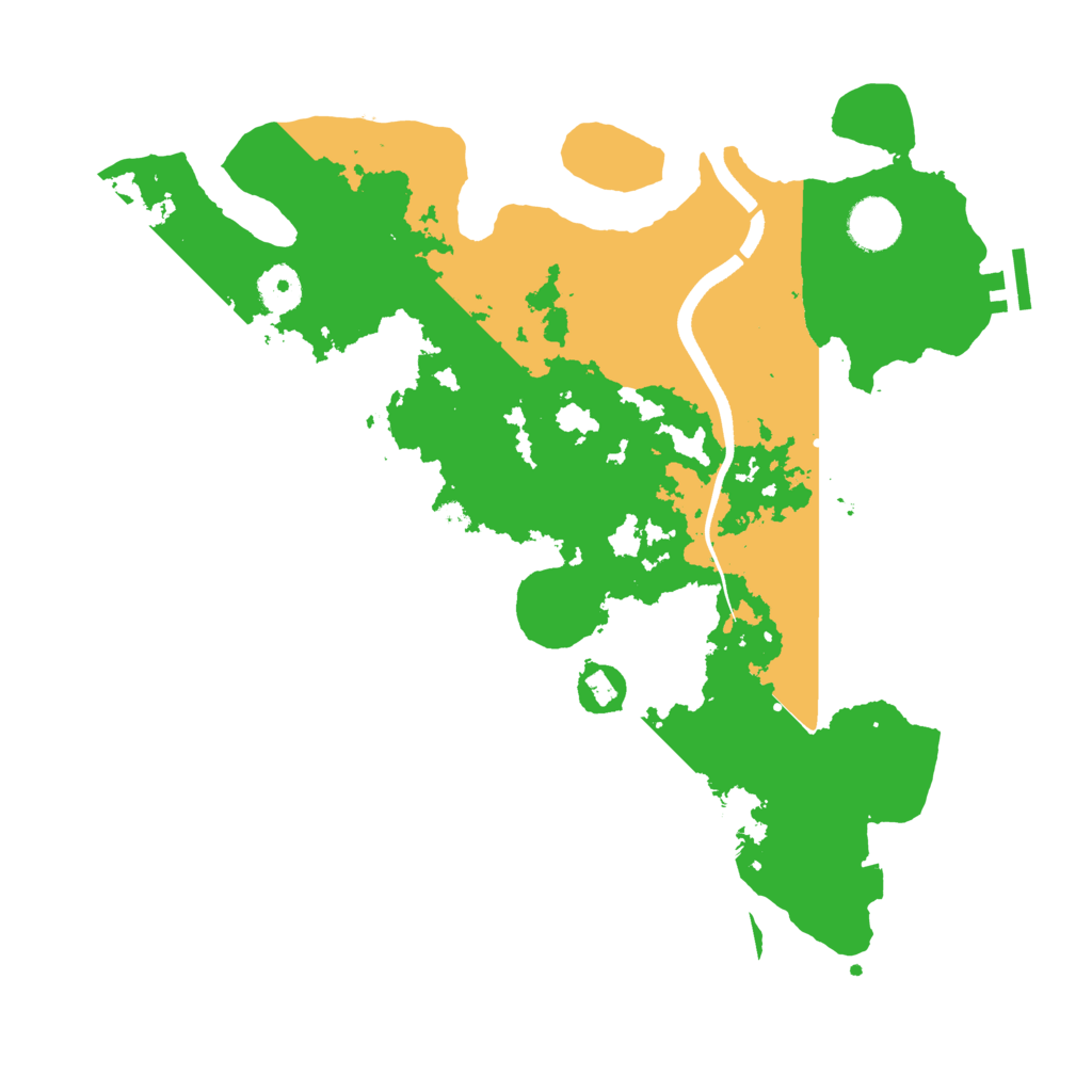 Biome Rust Map: Procedural Map, Size: 3600, Seed: 87986995