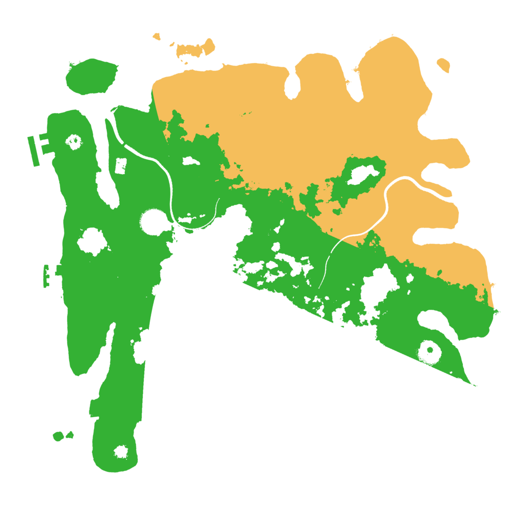 Biome Rust Map: Procedural Map, Size: 3500, Seed: 653460