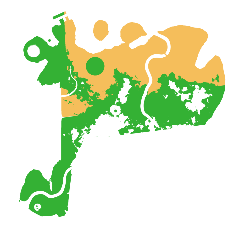 Biome Rust Map: Procedural Map, Size: 3500, Seed: 904900251