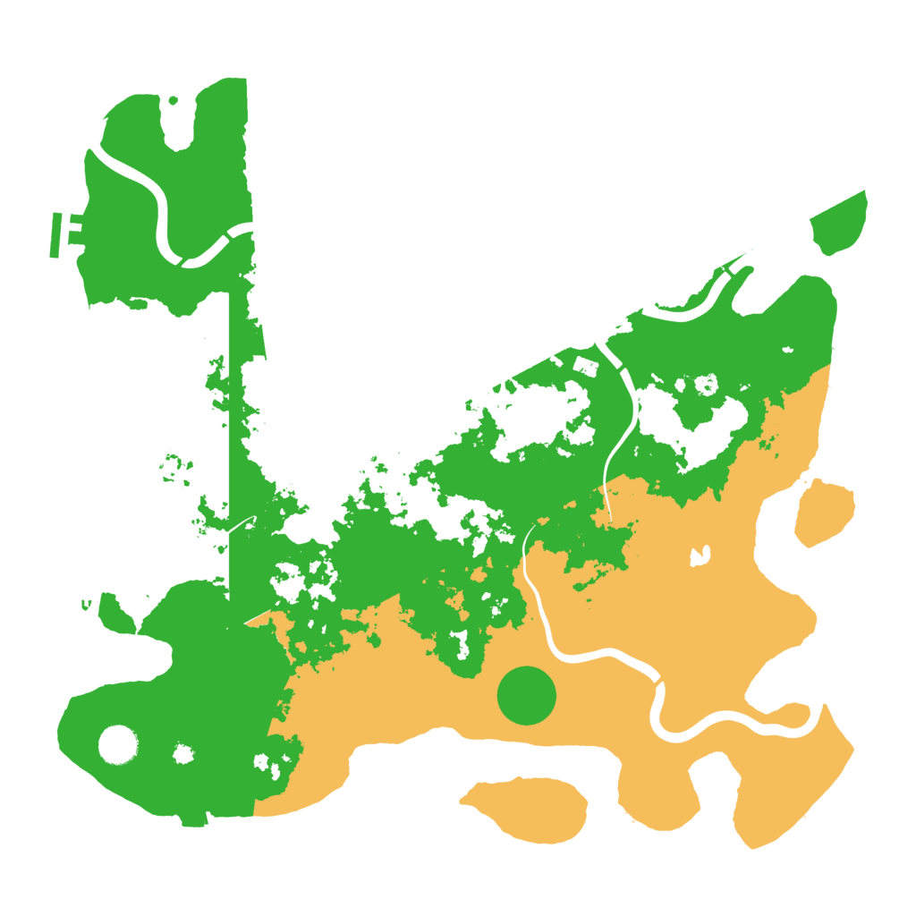 Biome Rust Map: Procedural Map, Size: 4096, Seed: 120705