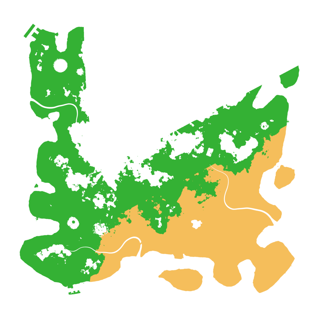 Biome Rust Map: Procedural Map, Size: 4096, Seed: 120705