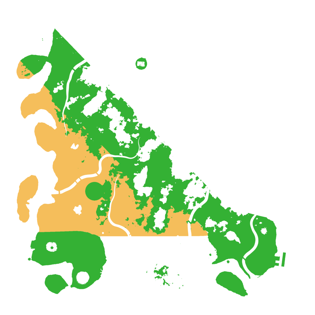 Biome Rust Map: Procedural Map, Size: 4500, Seed: 48966296