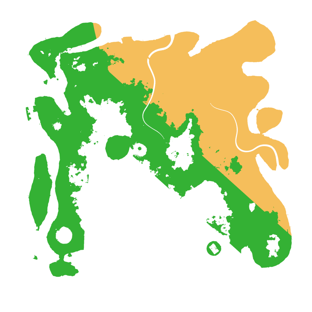 Biome Rust Map: Procedural Map, Size: 3500, Seed: 622582