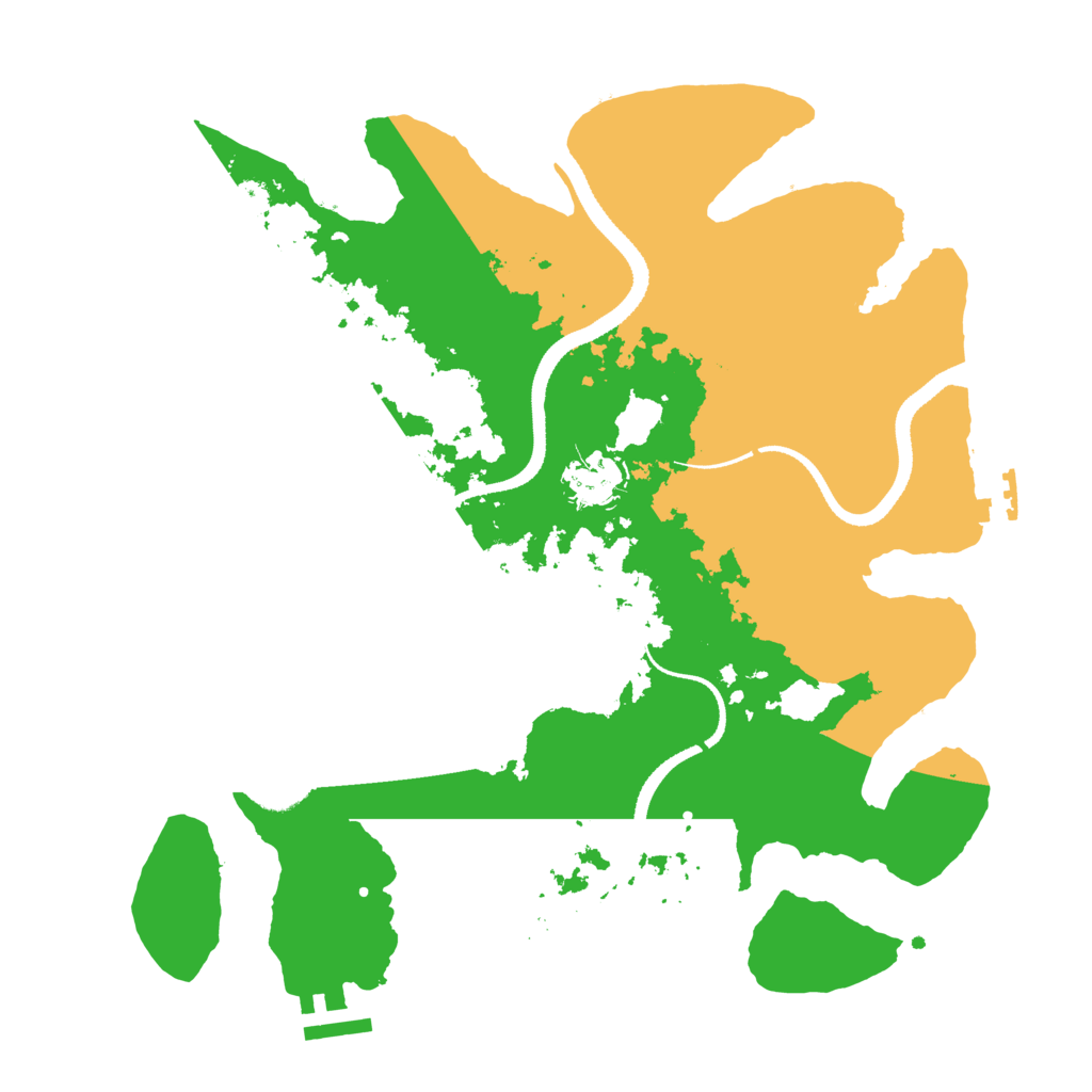 Biome Rust Map: Procedural Map, Size: 3250, Seed: 1447077