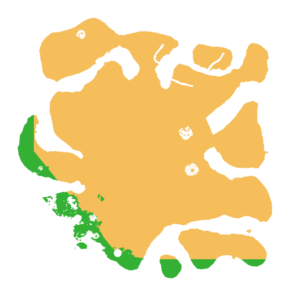 Biome Rust Map: Procedural Map, Size: 3500, Seed: 186132