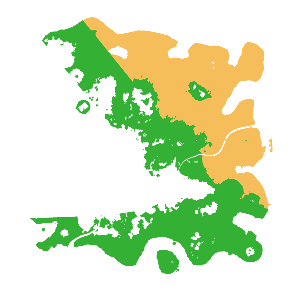 Biome Rust Map: Procedural Map, Size: 3500, Seed: 186132