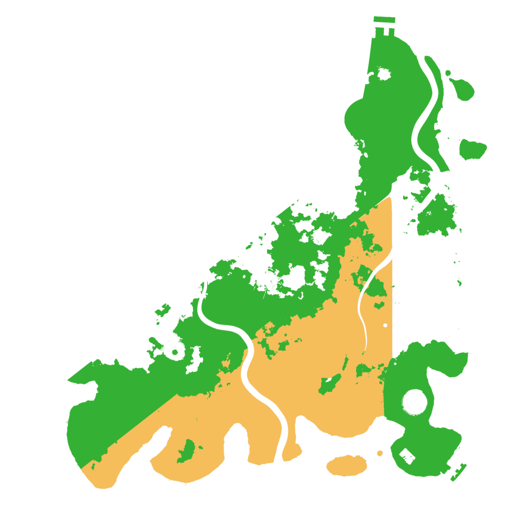 Biome Rust Map: Procedural Map, Size: 3700, Seed: 3927498