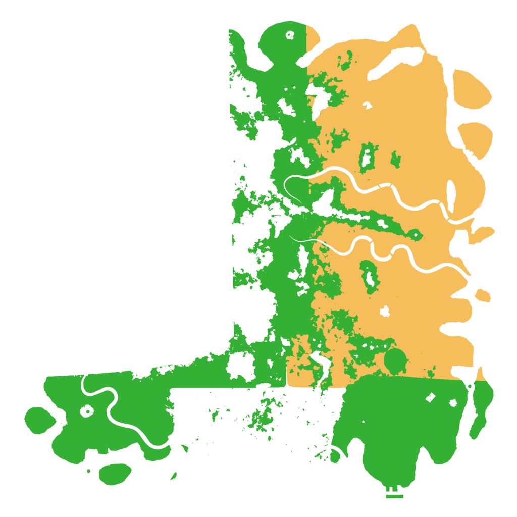 Biome Rust Map: Procedural Map, Size: 6000, Seed: 23232