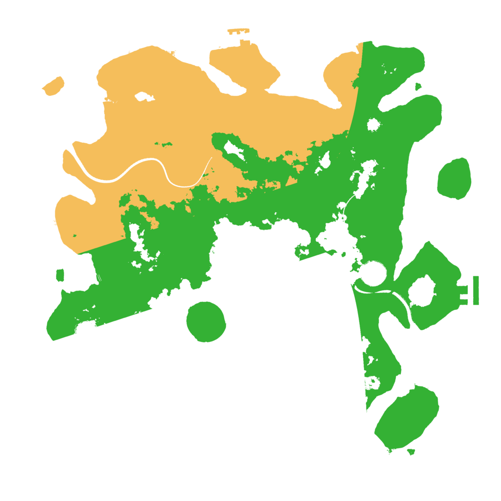 Biome Rust Map: Procedural Map, Size: 3500, Seed: 295060