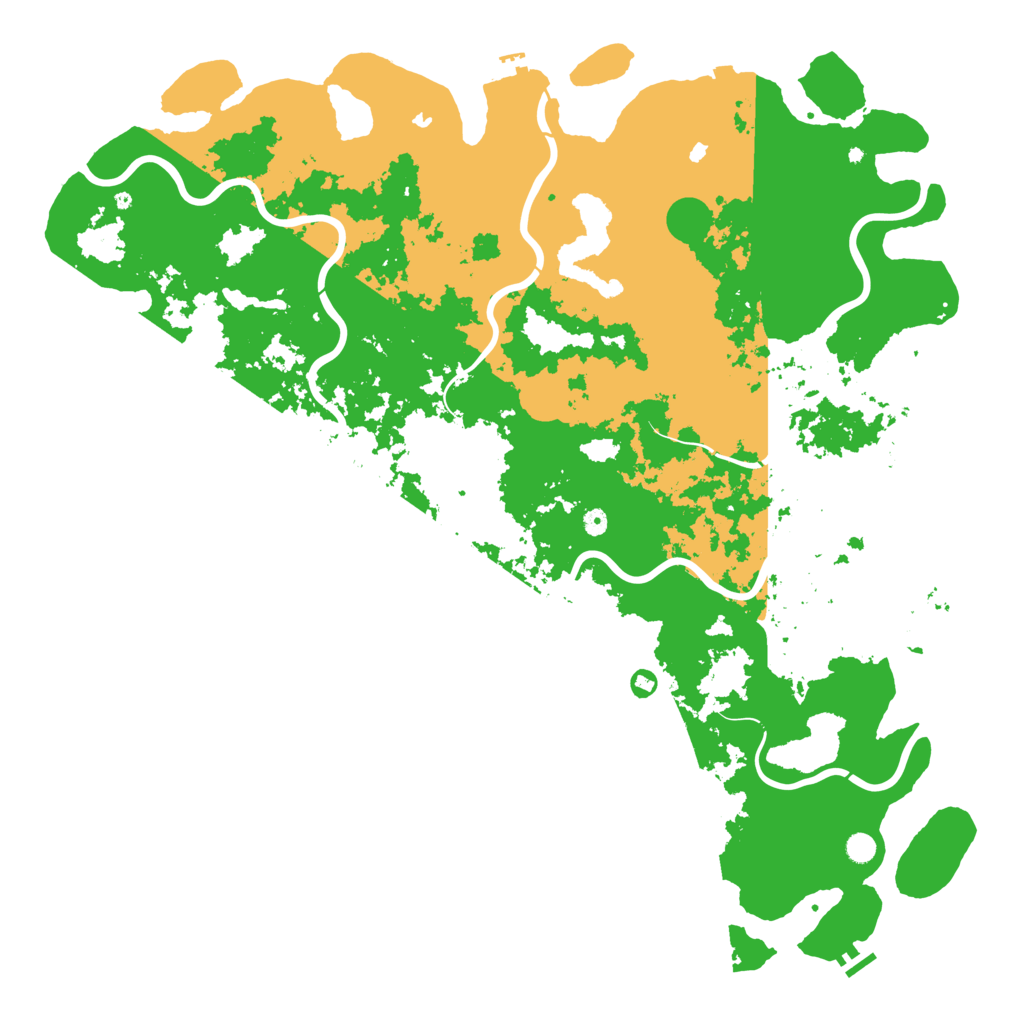 Biome Rust Map: Procedural Map, Size: 6000, Seed: 1401857945