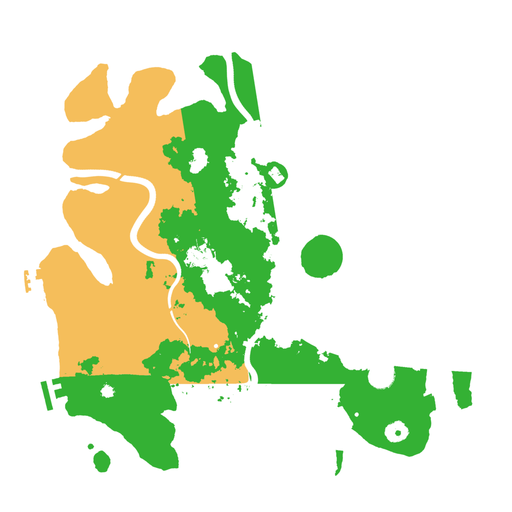 Biome Rust Map: Procedural Map, Size: 3500, Seed: 887178
