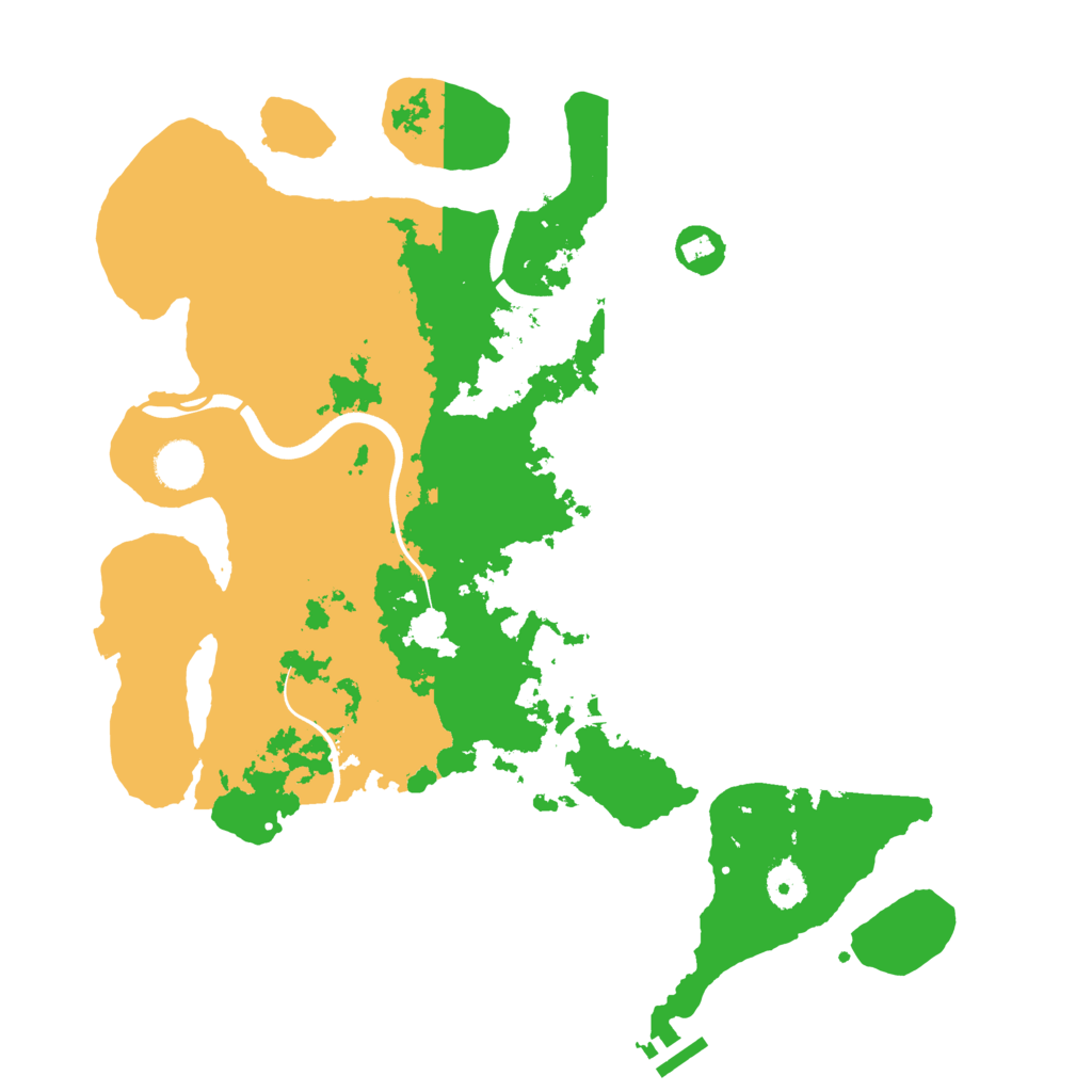 Biome Rust Map: Procedural Map, Size: 3900, Seed: 70280989