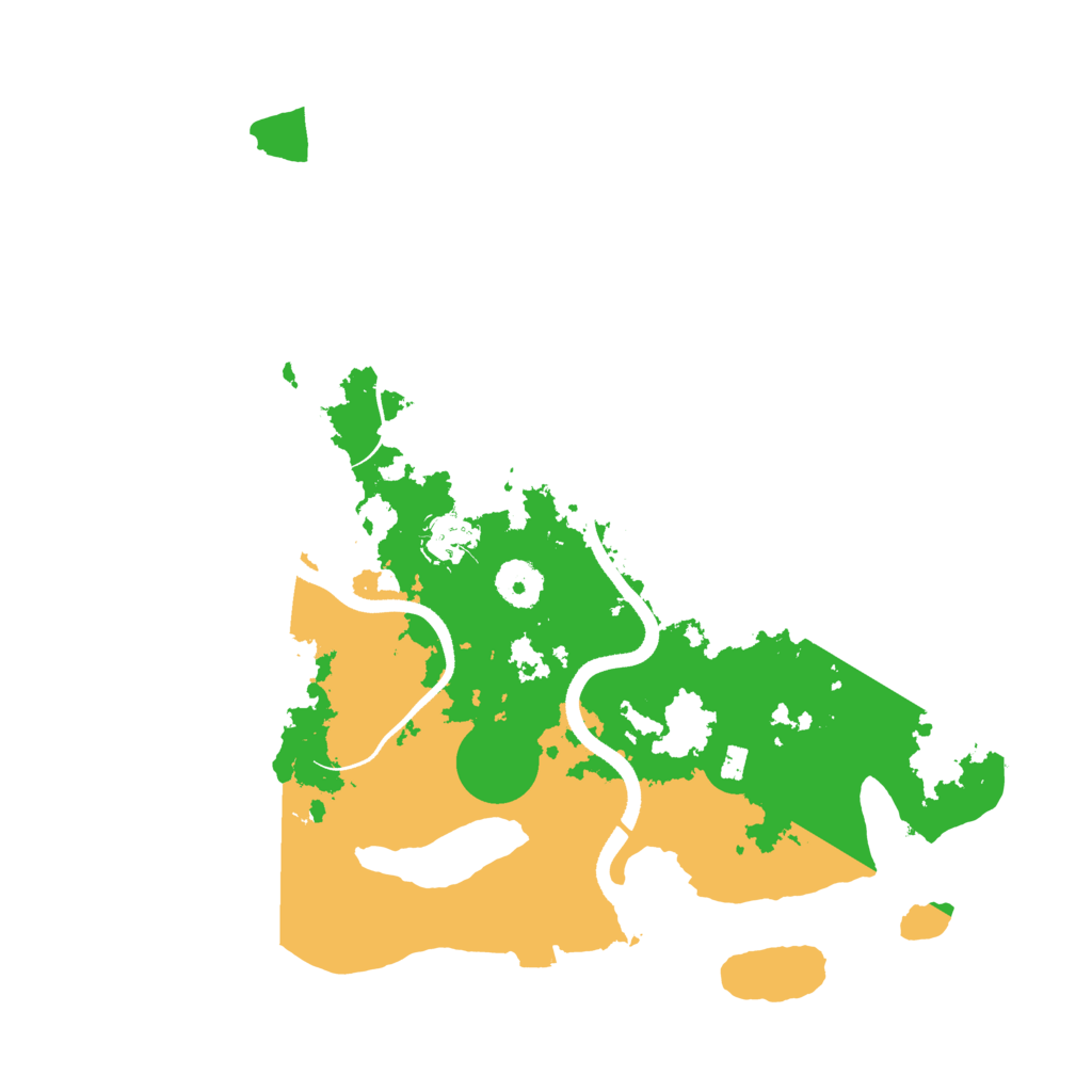 Biome Rust Map: Procedural Map, Size: 3500, Seed: 523722