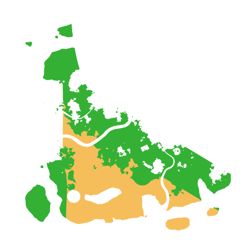 Biome Rust Map: Procedural Map, Size: 3500, Seed: 523722