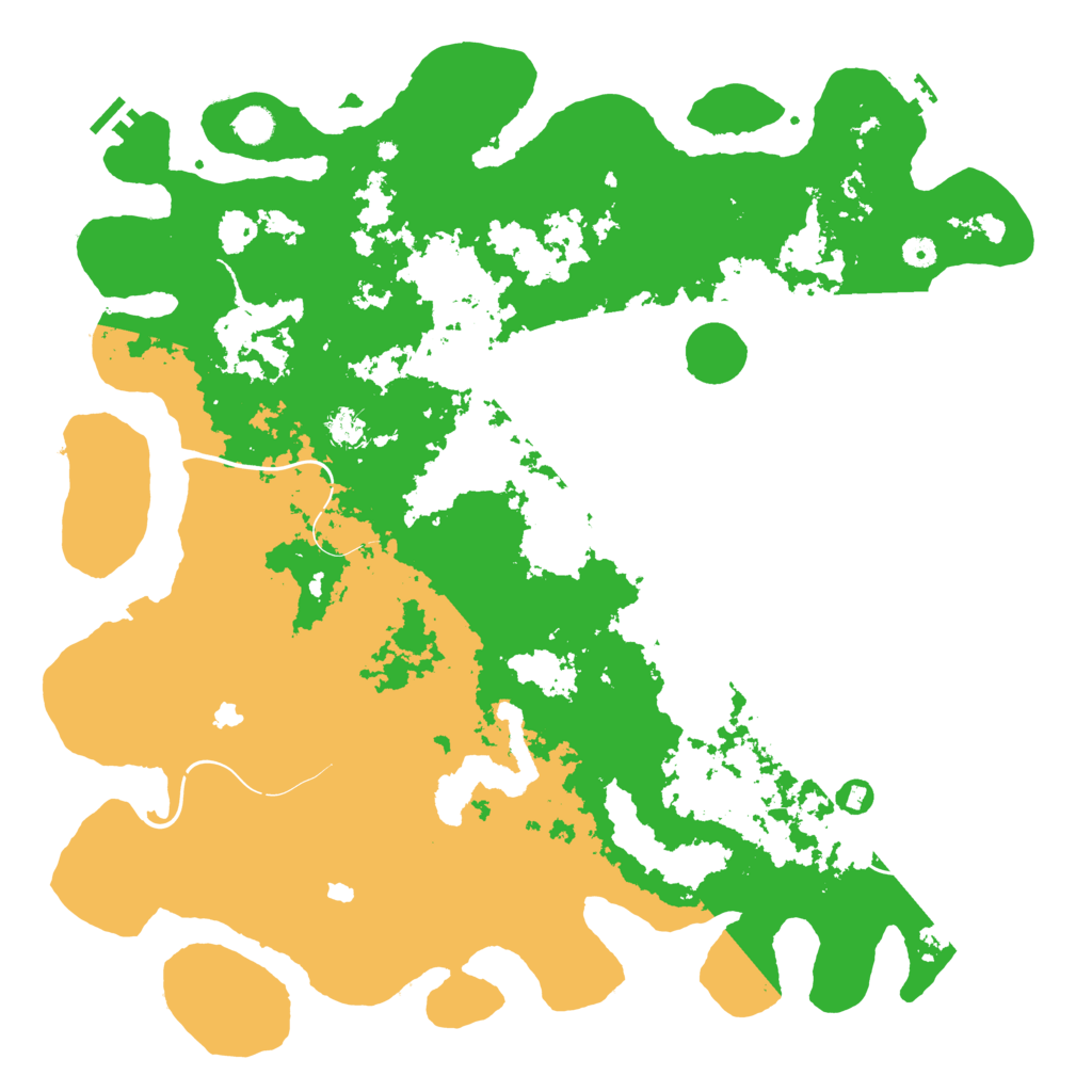 Biome Rust Map: Procedural Map, Size: 5000, Seed: 47889178