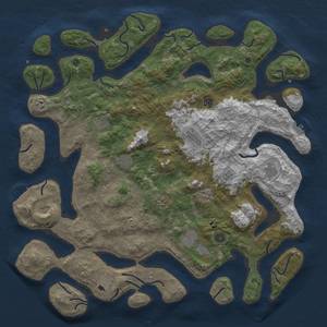 Thumbnail Rust Map: Procedural Map, Size: 5000, Seed: 47889178, 16 Monuments