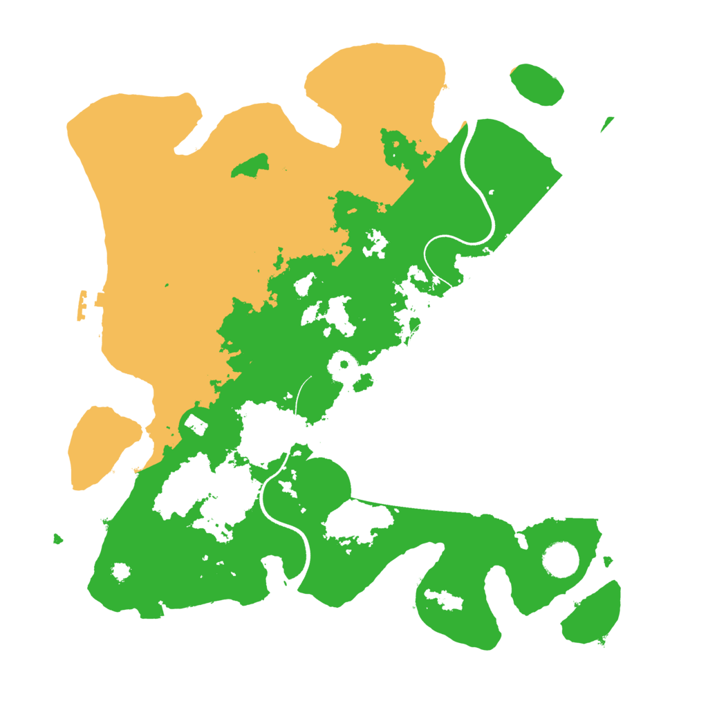 Biome Rust Map: Procedural Map, Size: 3500, Seed: 9527
