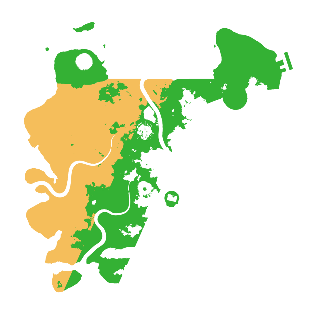 Biome Rust Map: Procedural Map, Size: 3500, Seed: 1337561934