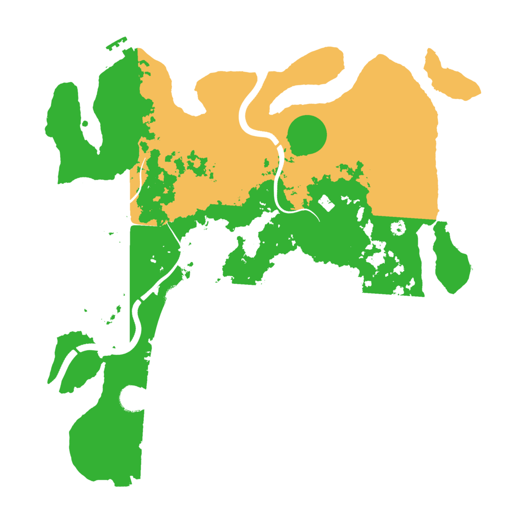 Biome Rust Map: Procedural Map, Size: 3500, Seed: 120754