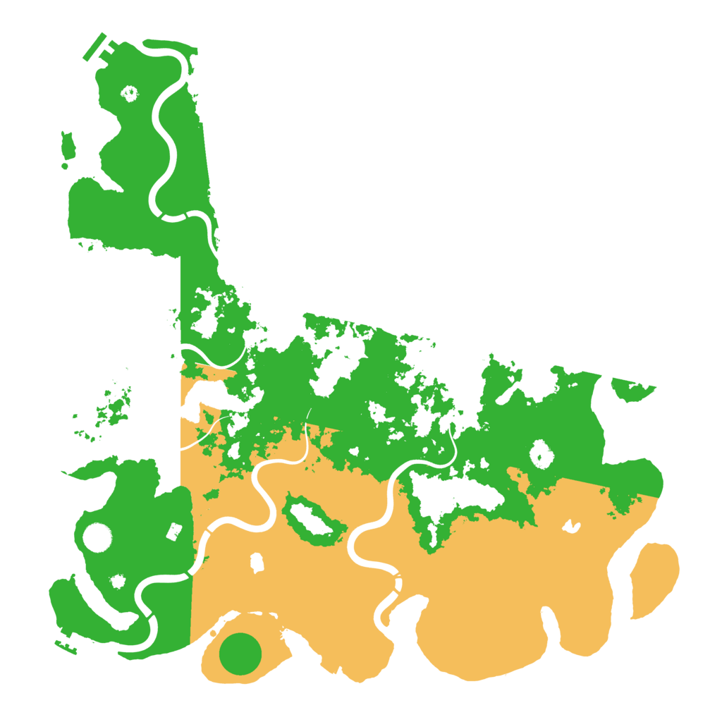 Biome Rust Map: Procedural Map, Size: 4500, Seed: 777776563