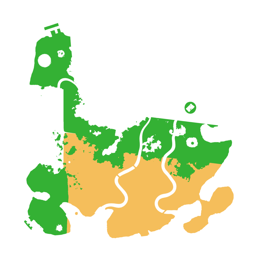 Biome Rust Map: Procedural Map, Size: 3500, Seed: 1451453043