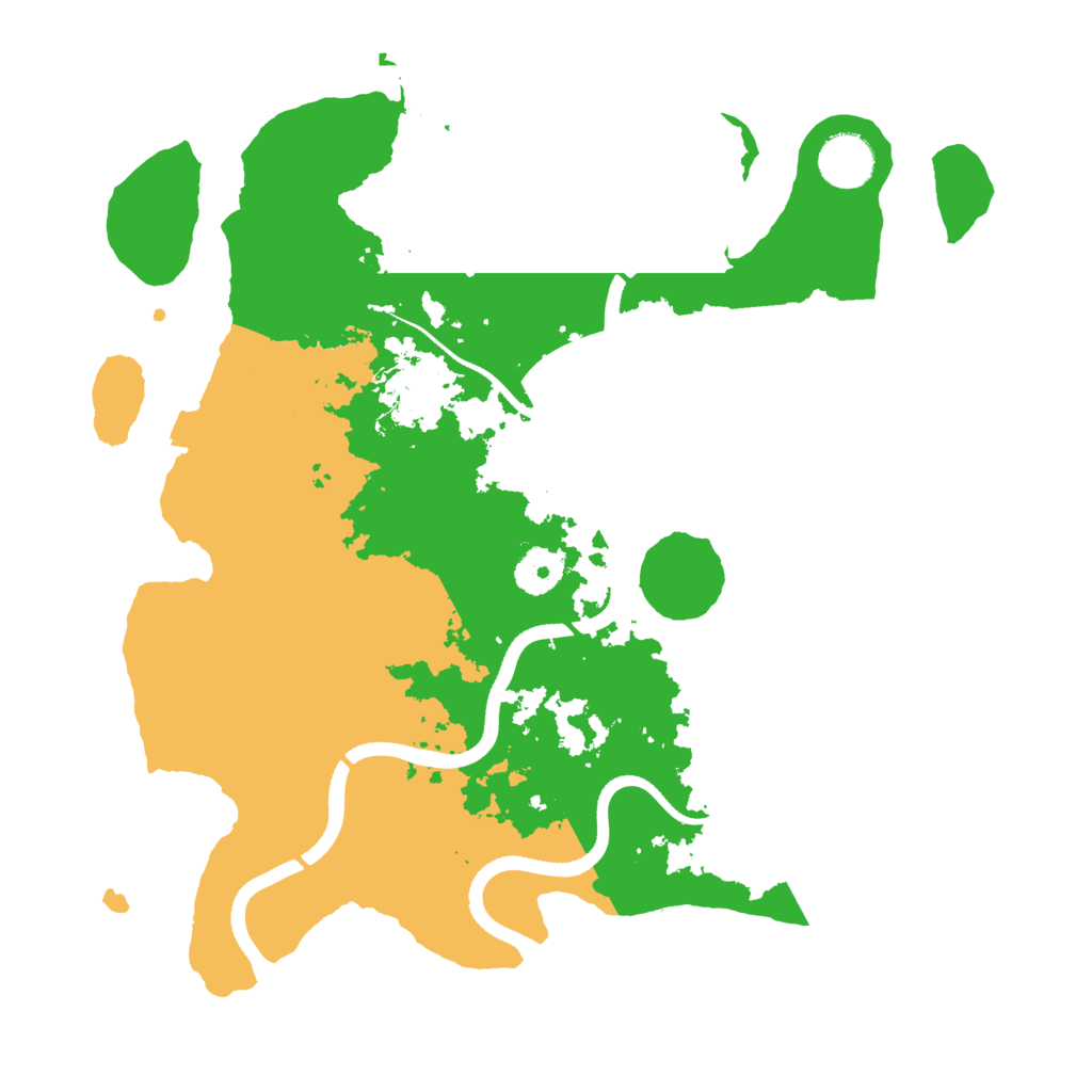 Biome Rust Map: Procedural Map, Size: 3500, Seed: 2063670495