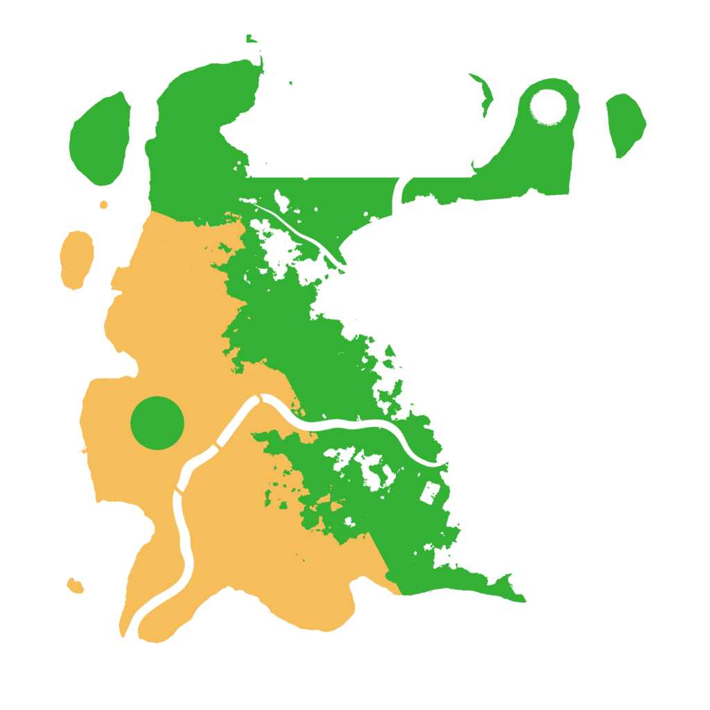 Biome Rust Map: Procedural Map, Size: 3500, Seed: 2063670495