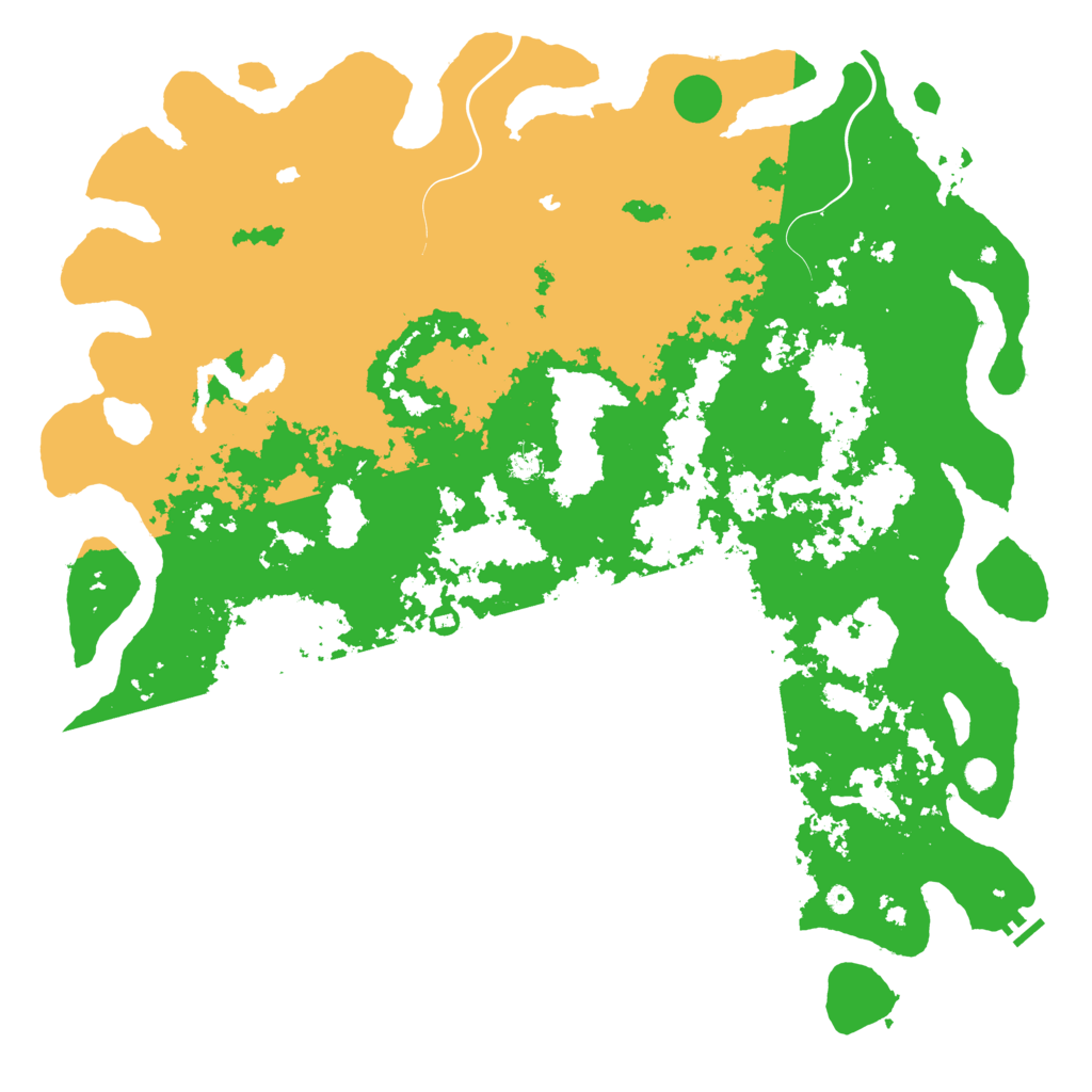 Biome Rust Map: Procedural Map, Size: 6000, Seed: 8654352