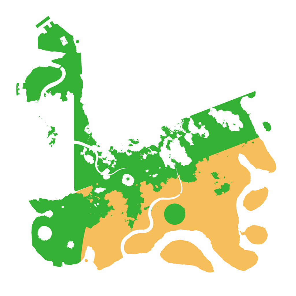 Biome Rust Map: Procedural Map, Size: 3700, Seed: 774494454