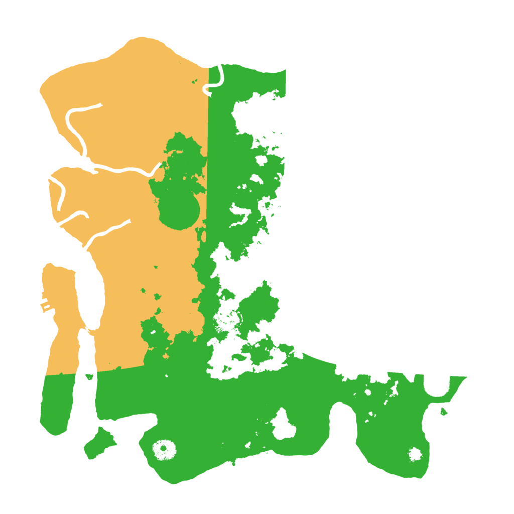 Biome Rust Map: Procedural Map, Size: 3500, Seed: 291010