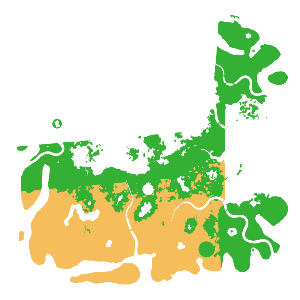 Biome Rust Map: Procedural Map, Size: 5000, Seed: 15243