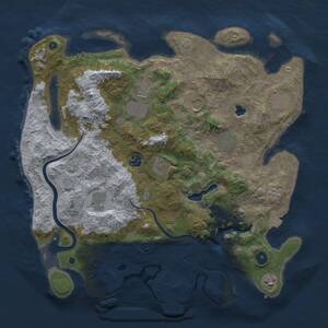 Thumbnail Rust Map: Procedural Map, Size: 4000, Seed: 507, 15 Monuments