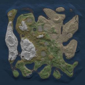 Thumbnail Rust Map: Procedural Map, Size: 4000, Seed: 507, 18 Monuments