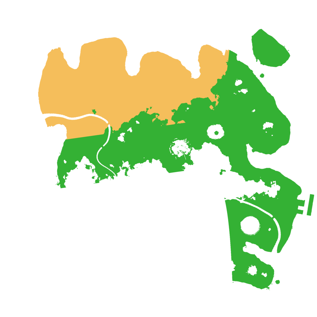 Biome Rust Map: Procedural Map, Size: 3000, Seed: 1211691000