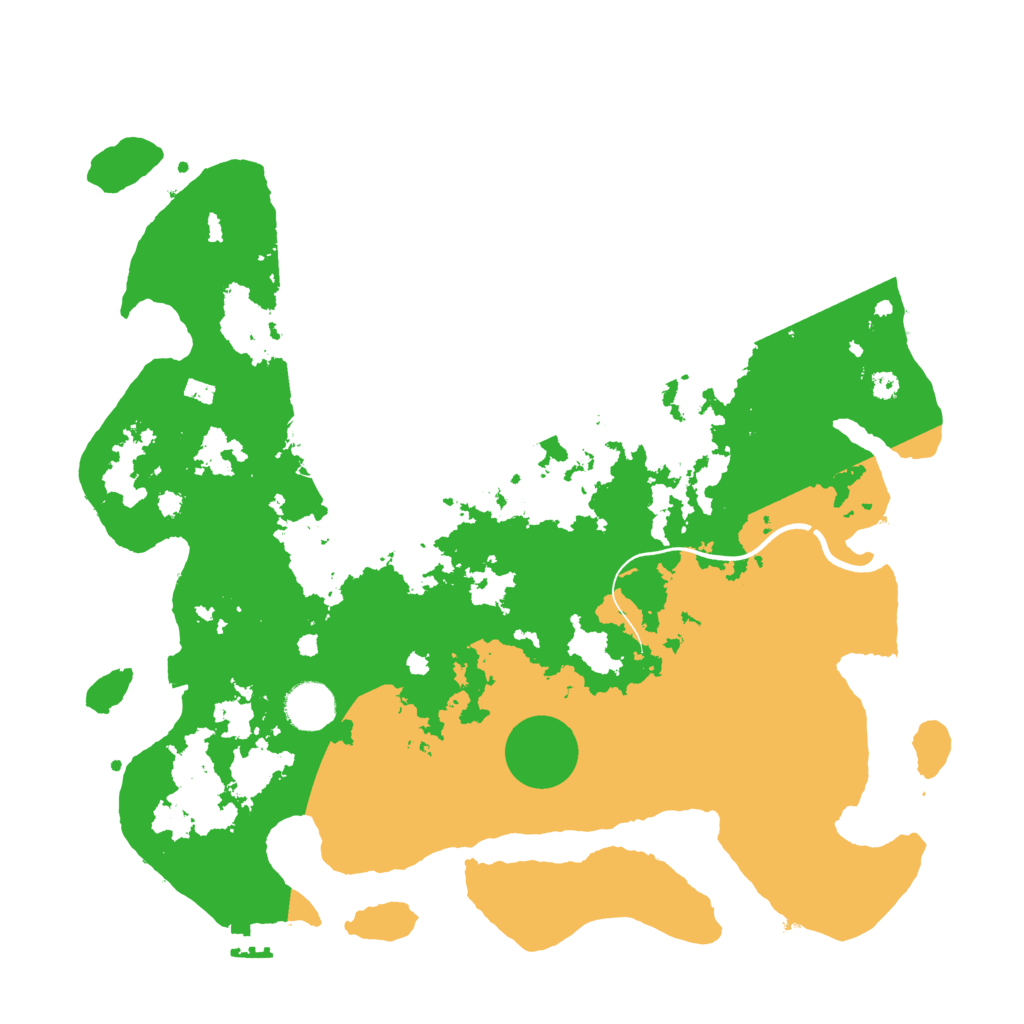Biome Rust Map: Procedural Map, Size: 3700, Seed: 651990938